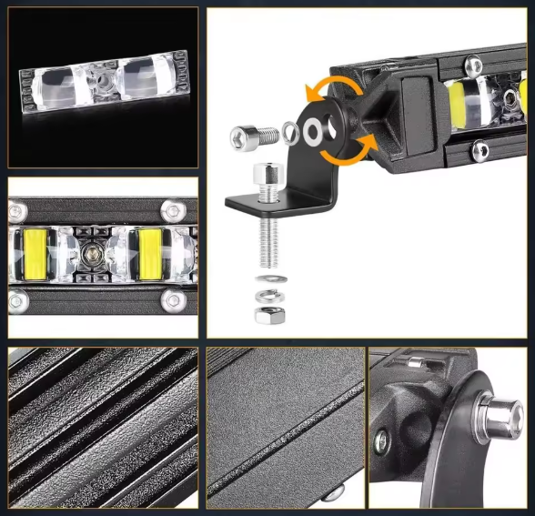 Προβολέας 8D- 18εκ 3500K/18W για αυτοκίνητα/off road/φορτηγά 1τμχ