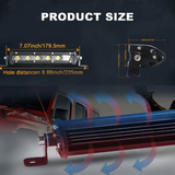 Προβολέας 8D- 18εκ 3500K/18W για αυτοκίνητα/off road/φορτηγά 1τμχ