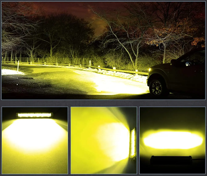 Προβολέας 8D- 18εκ 3500K/18W για αυτοκίνητα/off road/φορτηγά 1τμχ