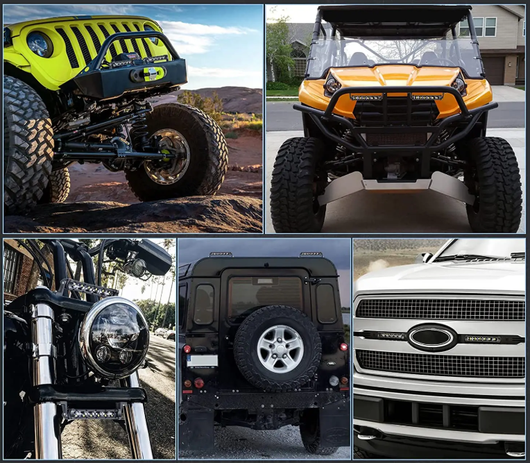 Προβολέας 8D- 18εκ 3500K/18W για αυτοκίνητα/off road/φορτηγά 1τμχ