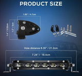 Προβολέας 8D- 18εκ 3500K/18W για αυτοκίνητα/off road/φορτηγά 1τμχ