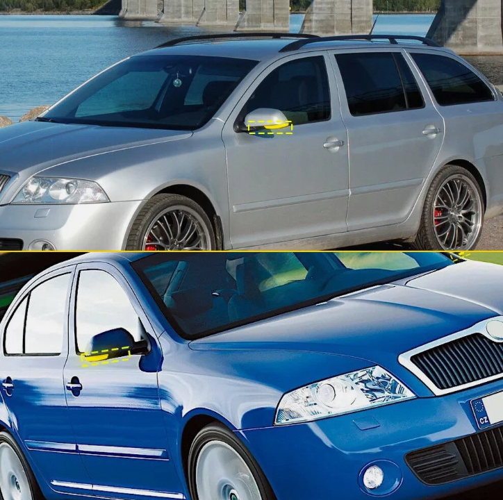 Φλας Led Dynamic για VW / OCTAVIA 5- 2 Τμχ SMOKED