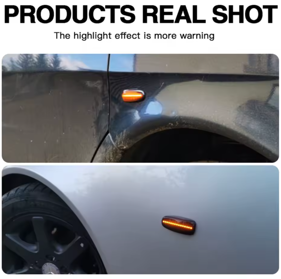 Φλας Led Dynamic για MERCEDES BENZ E / C / S / V / CLK / SLK / VITO / VANEO / VARIO / SPRINTER - 2 Τμχ SMOKED