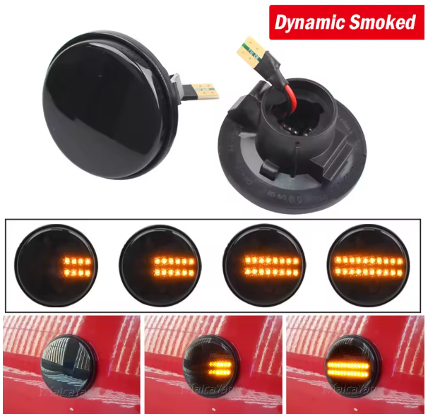 Φλας Led Dynamic για MAZDA MX5 - 2 Τμχ SMOKED