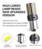 LED Φλας & Ημερήσια Φώτα DRL -  BAU15S – Υψηλή Φωτεινότητα 2880 LM , CANBUS 12V - 2τμχ