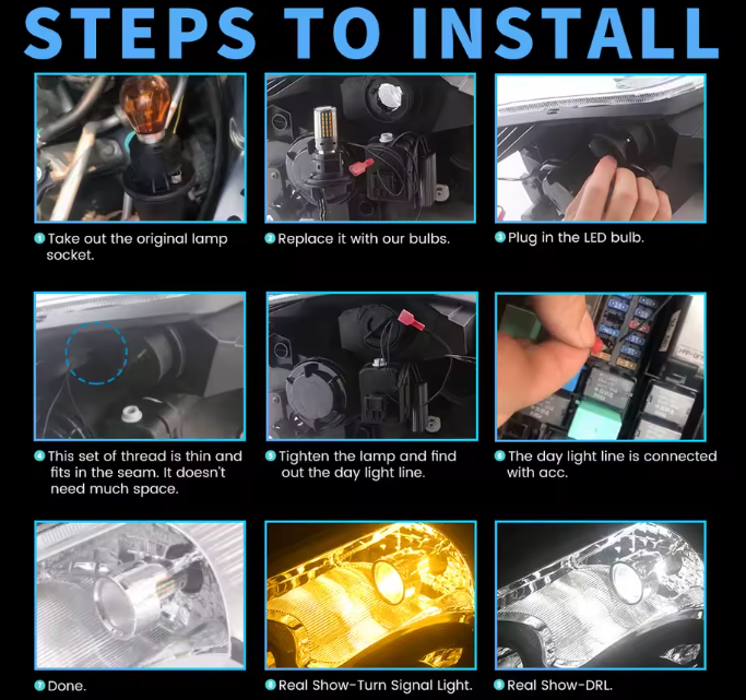 LED Φλας & Ημερήσια Φώτα DRL -  BAU15S – Υψηλή Φωτεινότητα 2880 LM , CANBUS 12V - 2τμχ