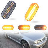 Φλας Led Dynamic για VW-FORD-SEAT-SKODA- 2 Τμχ CRYSTAL