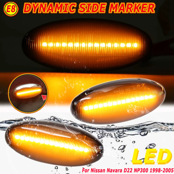 Φλας Led Dynamic για NISSAN- 2 Τμχ CRYSTAL