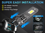 LED Λάμπες MAXGTRS H4 / 9003 / HB2 CANBUS Υψηλή Φωτεινότητα & Εύκολη Εγκατάσταση 20000LM – 6000K (Σετ 2τμχ)