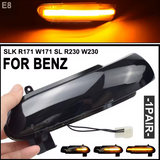 Φλας Led Dynamic για  Mercedes Benz SLK / SL- 2 Τμχ SMOKED