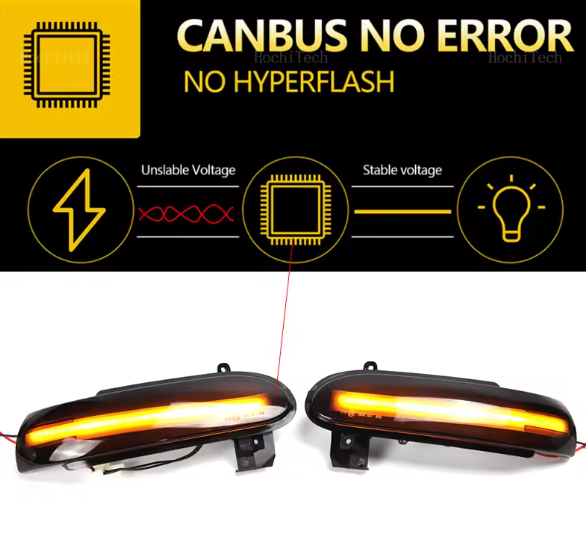 Φλας Led Dynamic για  Mercedes Benz SLK / SL- 2 Τμχ SMOKED