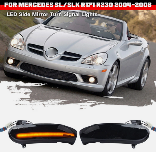Φλας Led Dynamic για  Mercedes Benz SLK / SL- 2 Τμχ SMOKED