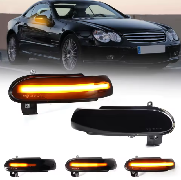 Φλας Led Dynamic για  Mercedes Benz SLK / SL- 2 Τμχ SMOKED