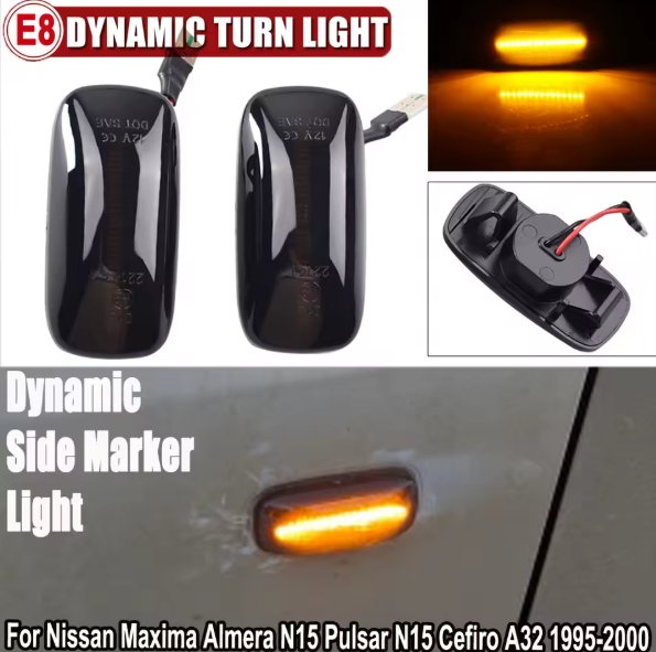 Φλας Led Dynamic για NISSAN- 2 Τμχ SMOKED