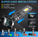 LED Λάμπες MAXGTRS 9006 / HB4 CANBUS Υψηλή Φωτεινότητα & Εύκολη Εγκατάσταση 20000LM – 6000K (Σετ 2τμχ)