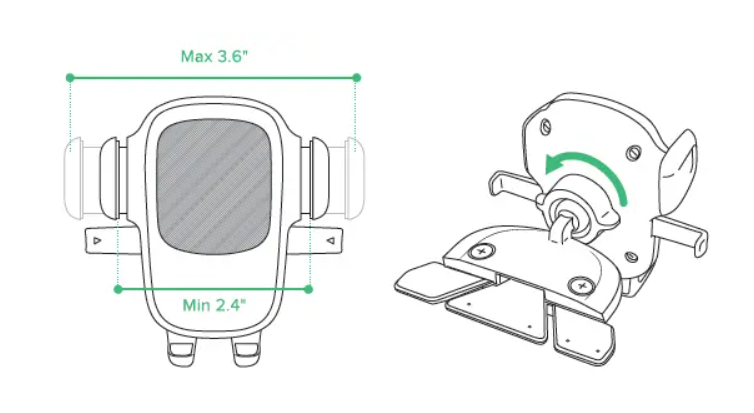 Βάση κινητού iOttie Easy One Touch 5 – CD Slot, Universal, Μαύρη