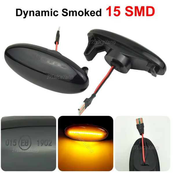 Φλας Led Dynamic για NISSAN- 2 Τμχ SMOKED