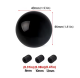 Λεβιές Ταχυτήτων σφαιρικος(ball shape) – Αλουμίνιο | Universal - ΜΑΥΡΟ