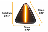 Φλας Led Dynamic για MITSUBISHI COLT- 2 Τμχ SMOKED
