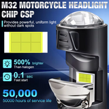 LED Λάμπα Μοτοσυκλέτας BA20D - 20000LM – Λευκό Φως 6500K (Plug & Play)