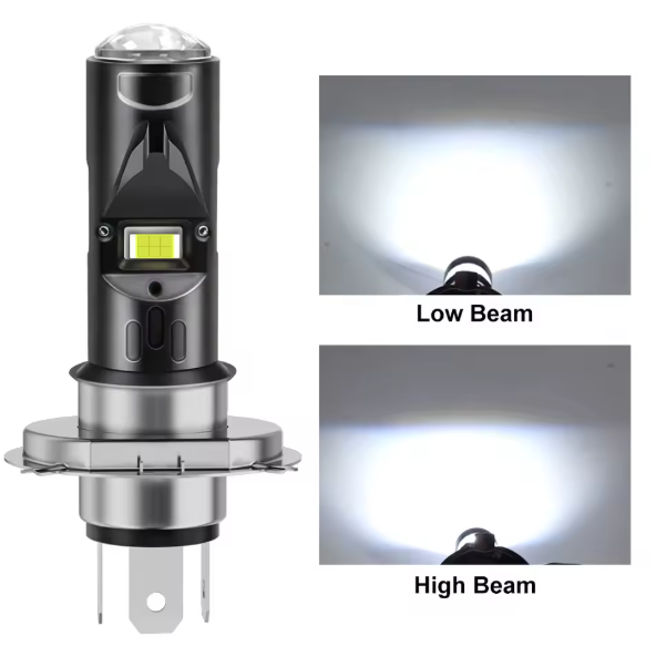 LED Λάμπα Μοτοσυκλέτας H4 - 20000LM – Λευκό Φως 6500K (Plug & Play)