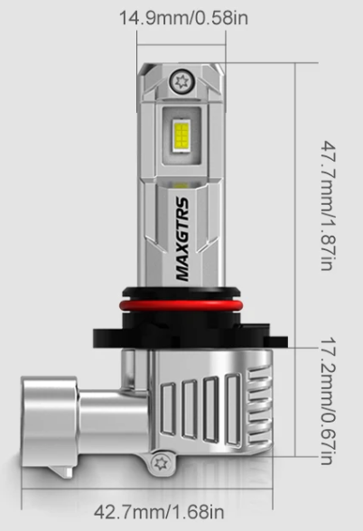 LED Λάμπες Ομίχλης MAXGTRS H10 CSP 76W 14000LM 6500K  – Σετ 2 Τεμαχίων