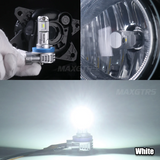 LED Λάμπες Ομίχλης MAXGTRS H10 CSP 76W 14000LM 6500K  – Σετ 2 Τεμαχίων