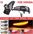Φλας Led Dynamic Για  Honda Civic Mk8 FA / FD - 2 Τμχ SMOKED