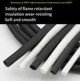 Πυρίμαχη Κάλτσα Fiberglass έως 600°C – Φ10mm - Μαυρο