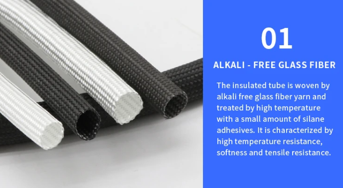 Πυρίμαχη Κάλτσα Fiberglass έως 600°C – Φ2,5mm - Μαυρο