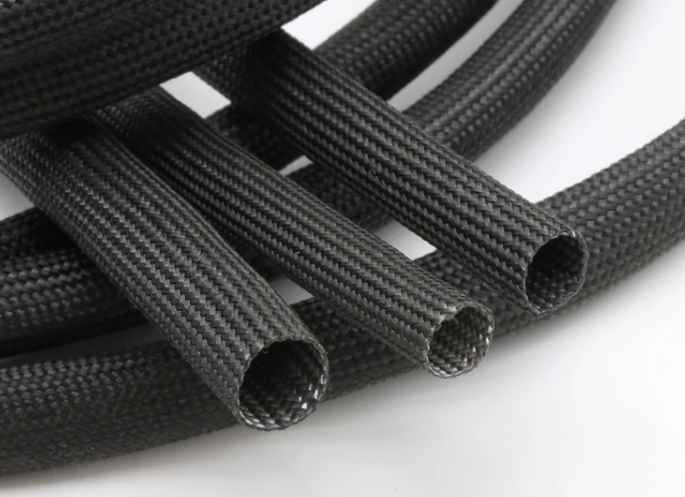 Πυρίμαχη Κάλτσα Fiberglass έως 600°C – Φ10mm - Μαυρο