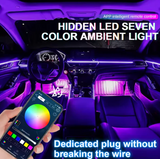 LED Φωτισμός Αυτοκινήτου Ambient Light Kit (10 τμχ) με Bluetooth-App & Αισθητήρα Ήχου