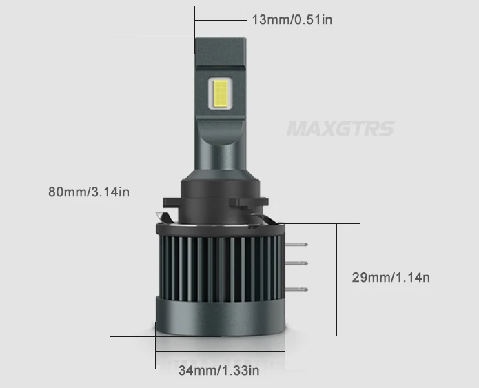 MAXGTRS H15 LED Canbus Λάμπες Αυτοκινήτου 6000K – 22000LM - Plug & Play