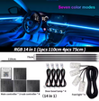 LED Φωτισμός Αυτοκινήτου Ambient Light Kit (14 τμχ) με Bluetooth-App & Αισθητήρα Ήχου