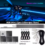 LED Φωτισμός Αυτοκινήτου Ambient Light Kit (14 τμχ) με Bluetooth-App & Αισθητήρα Ήχου