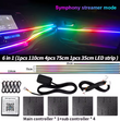 LED Φωτισμός Αυτοκινήτου Ambient symphony Light Kit (6 τμχ) με Bluetooth-App & Αισθητήρα Ήχου