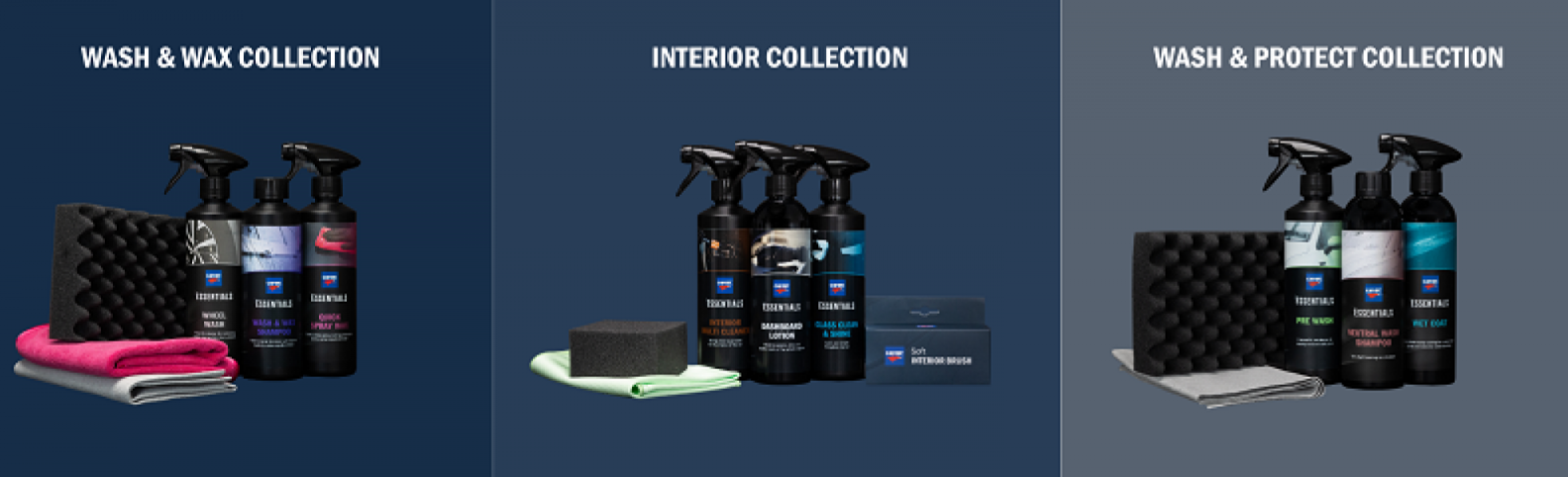 CARTEC Essentials Wash & Wax Collection – Kit Πλυσίματος & Περιποίησης Αυτοκινήτου