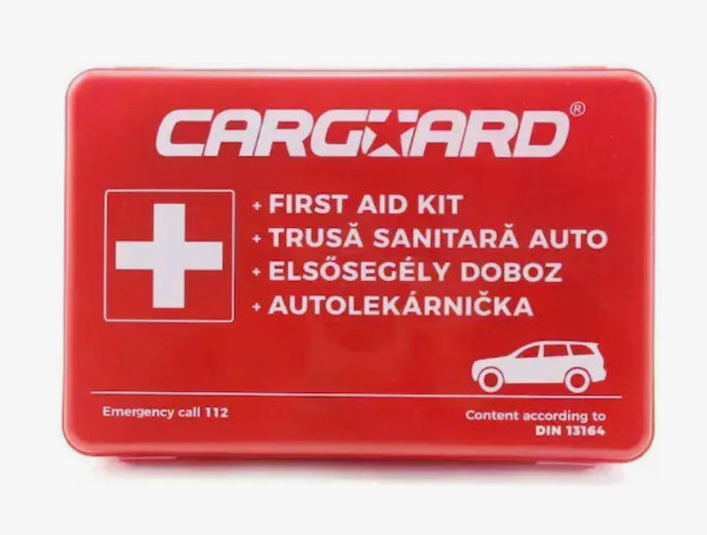 Κουτί Πρώτων Βοηθειών Αυτοκινήτου CARGUARD - Φαρμακειο DIN 13164 – Πλήρες & Αναβαθμισμένο Kit