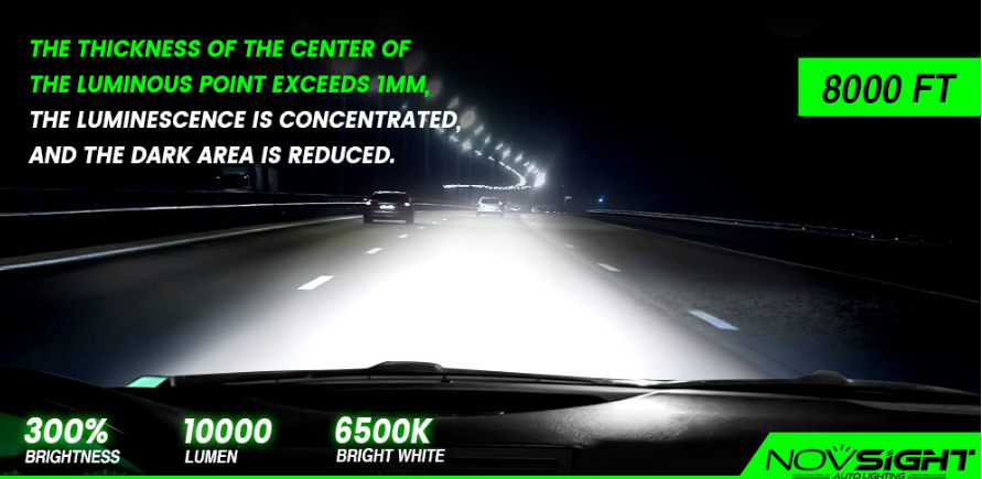 NOVSIGHT H13 /9008 LED A500 N52 100W / 20000LM / 6500K