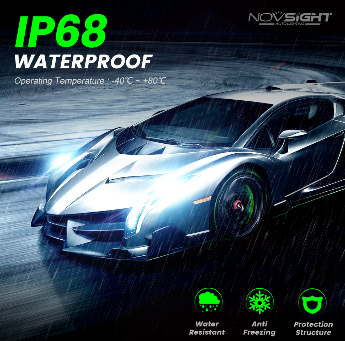 NOVSIGHT H13 /9008 LED A500 N52 100W / 20000LM / 6500K