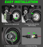 NOVSIGHT H13 /9008 LED A500 N52 100W / 20000LM / 6500K