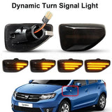 Φλας Led Dynamic για DACIA/RENAULT- 2 Τμχ SMOKED