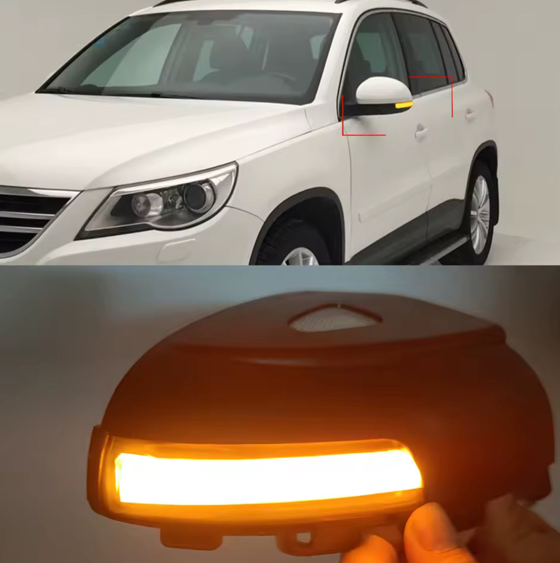 Φλας Led Dynamic Για VW TIGUAN MK1- 2 Τμχ SMOKED