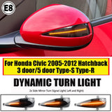 Φλας Led Dynamic για Honda Civic FN 2Τμχ SMOKED