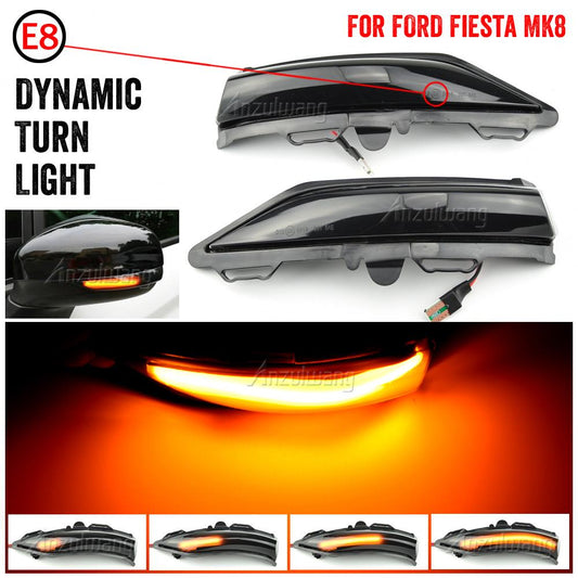 Φλας Dynamic Led για FORD FIESTA MK8-2τμχ SMOKED
