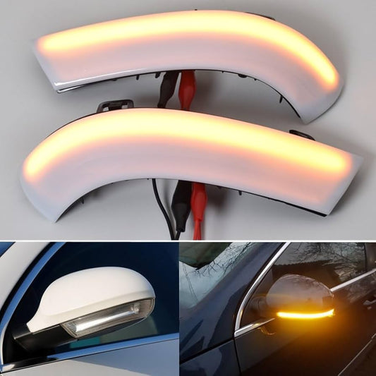 Φλας Dynamic Led για GOLF V/PASSAT/SUPERB -2τμχ WHITE