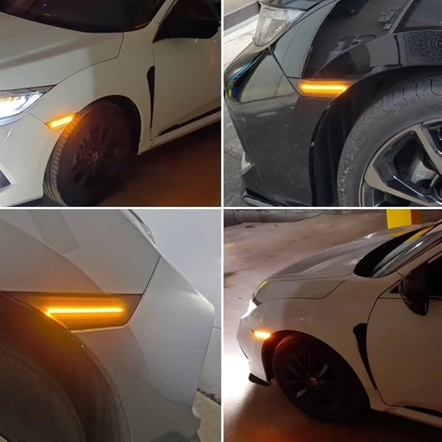 Φλας led για Honda civic 10th 2016-  SMOKED 2τμχ