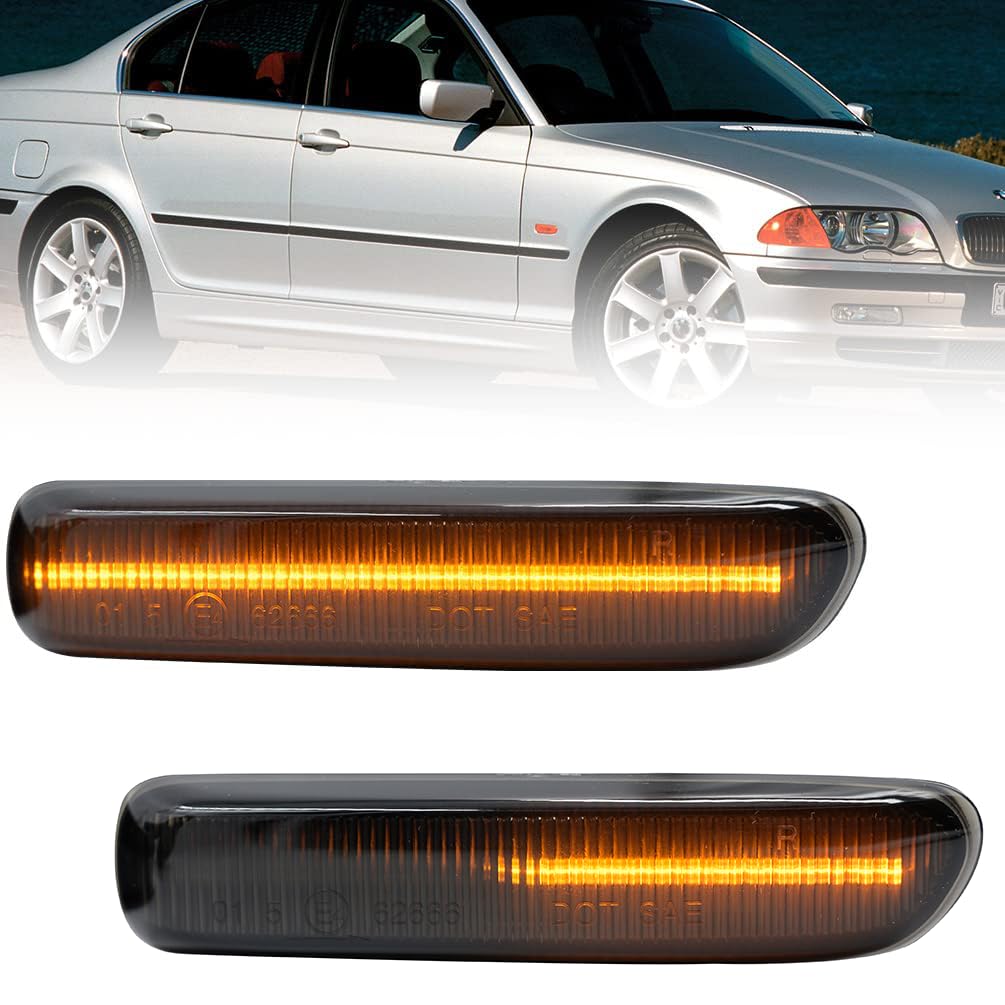 Φλας Led Dynamic για BMW E46- 2 Τμχ SMOKED