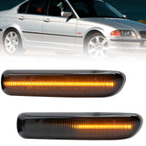 Φλας Led Dynamic για BMW E46- 2 Τμχ SMOKED