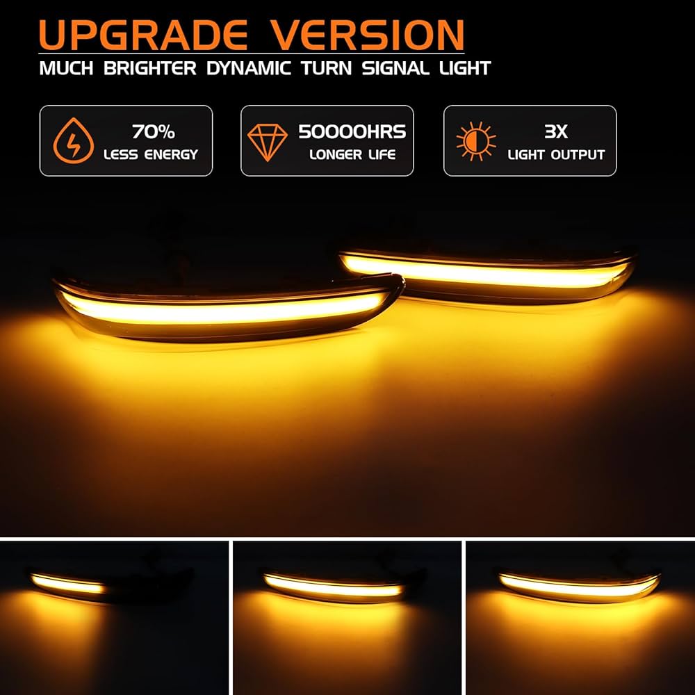 Φλας Led Dynamic για PEUGEOT/CITROEN/OPEL- 2 Τμχ SMOKED